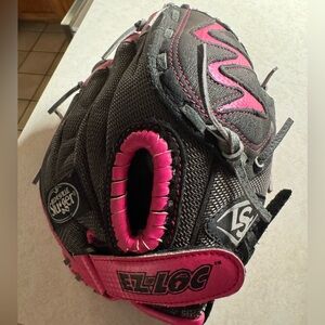 Louisville Slugger Black and Pink Baseball Glove